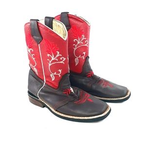 Full leather Boys Cowboy Boots. 2.5 Baby Toddler